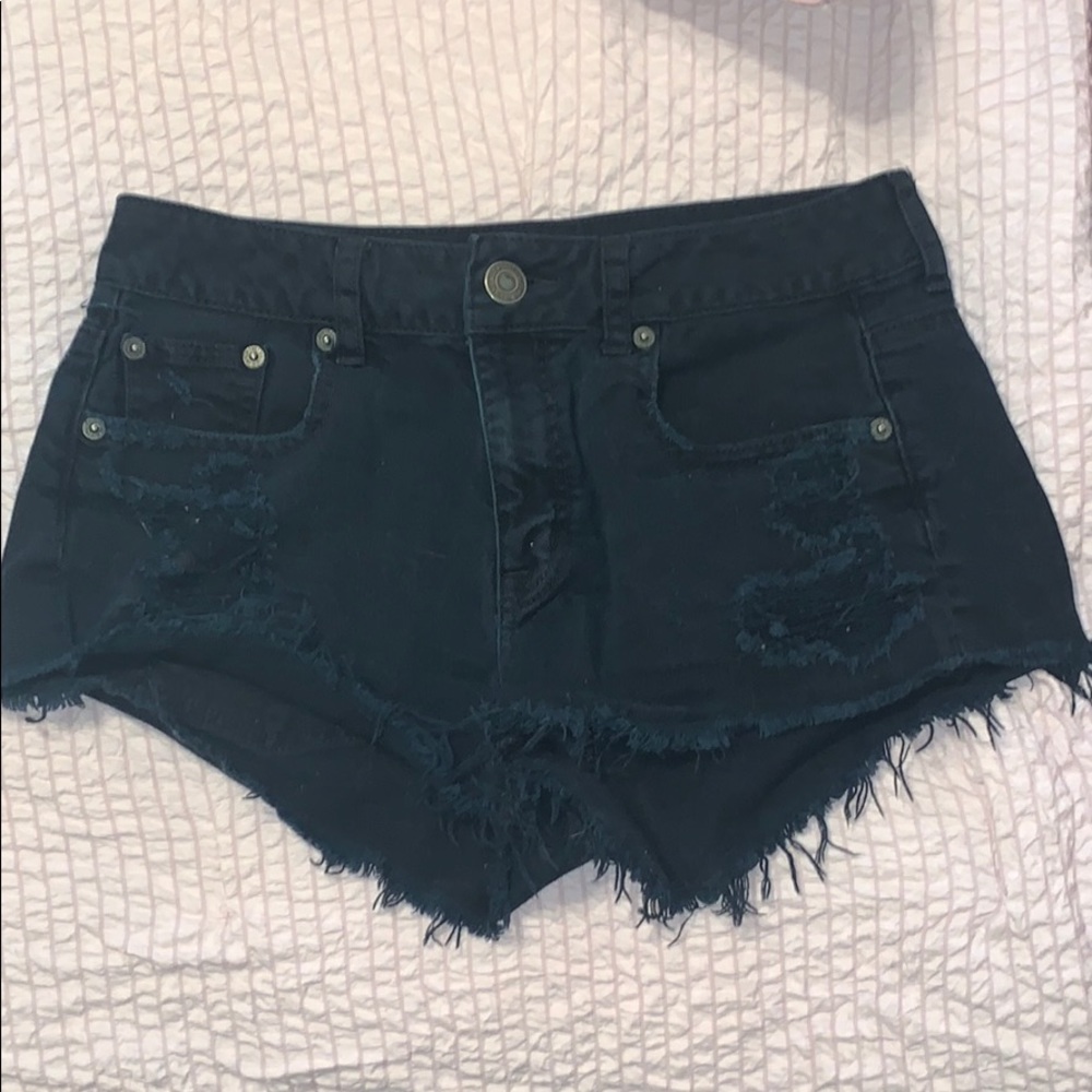 Black Denim Jean shorts